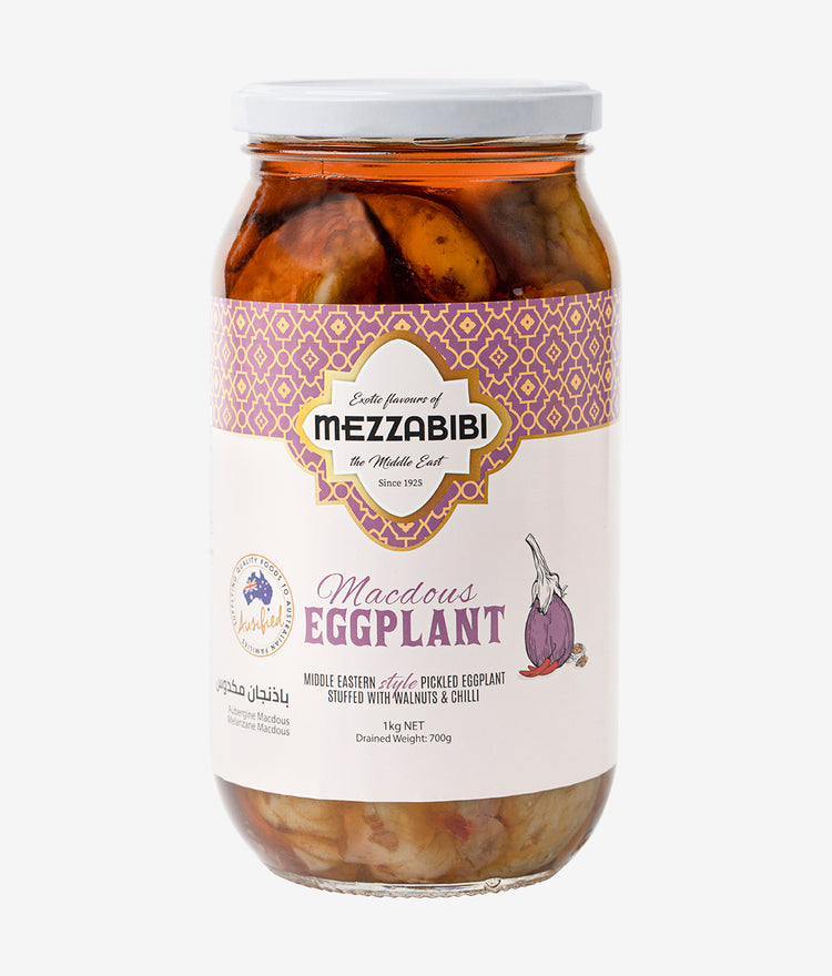 Mezzabibi Pickled Stuffed Eggplant