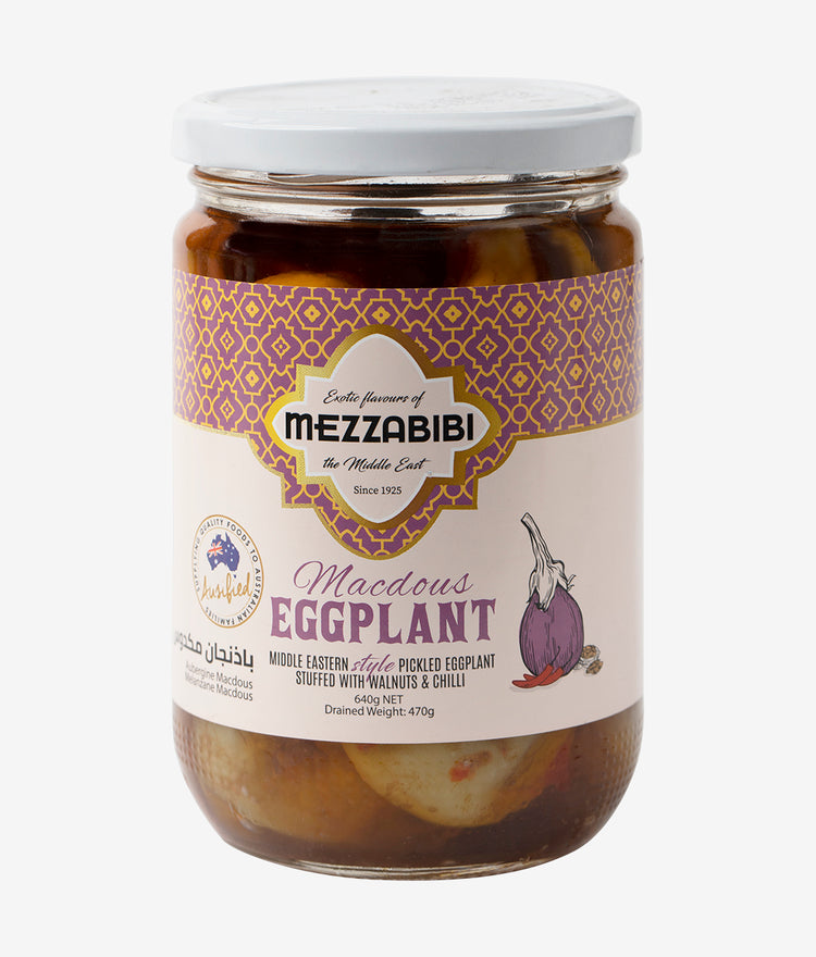 Mezzabibi Pickled Stuffed Eggplant