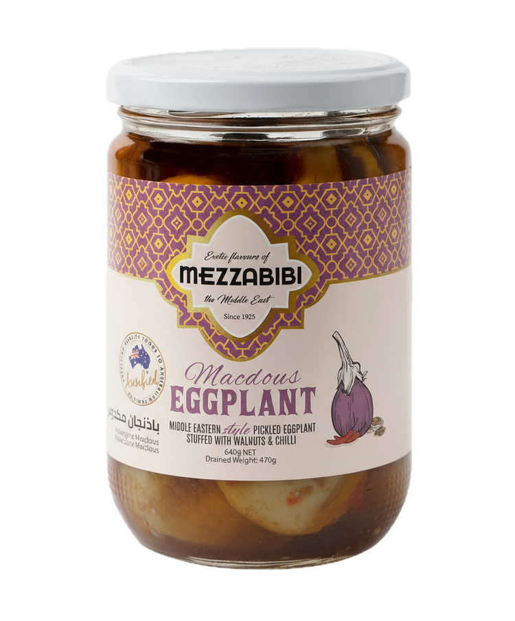 Mezzabibi Pickled Stuffed Eggplant