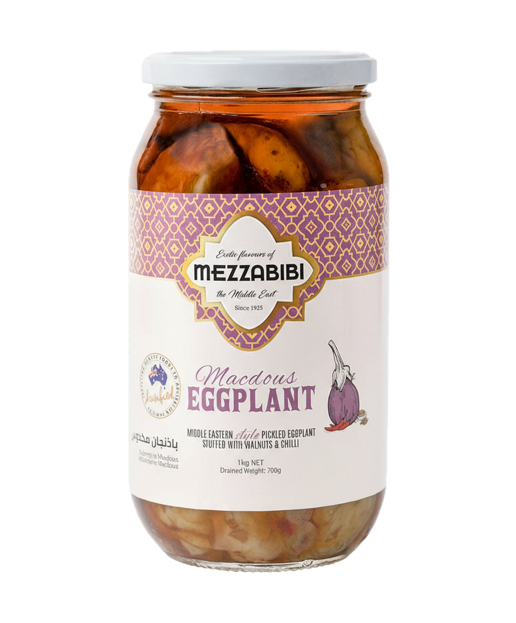 Mezzabibi Pickled Stuffed Eggplant